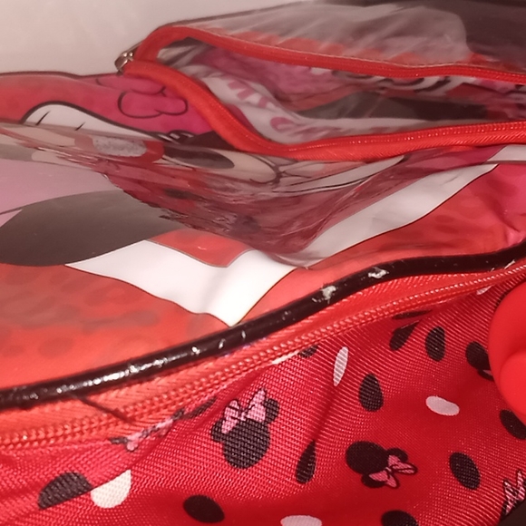 Disney Minnie Mouse Backpack w/Water Bottle - Picture 6 of 10